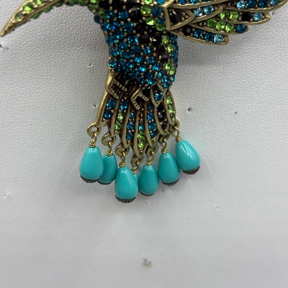 Heidi Daus Sincere Joy Hummingbird Brooch / Pendant JP436 - Picture 5 of 9